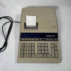 Monroe 3140 Vintage Desktop Adding Machine Calculator Printer Tested/Working