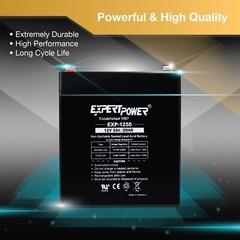 ExpertPower12V 5ah SLA Replaces for UPG UPS Universal Battery UB1250 F1 Terminal