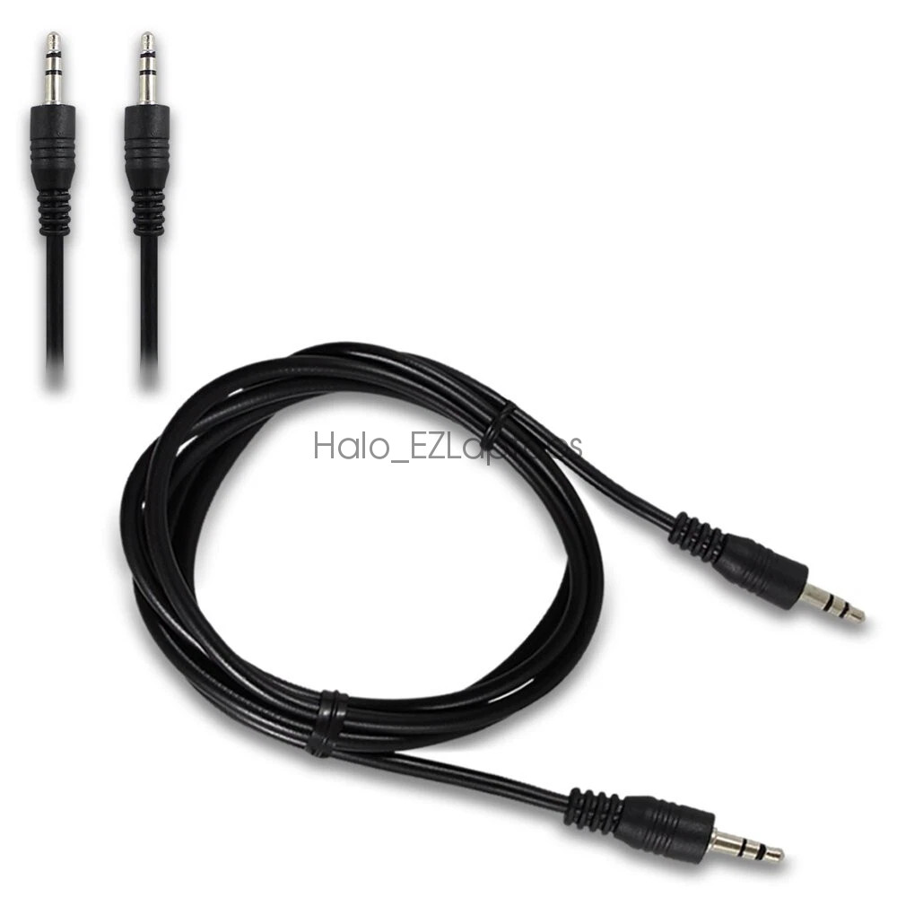 3.5mm Male To Male AUX Stereo Audio Cable 1M Car iPad PC Speaker Cord