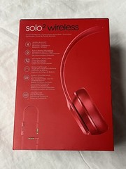 Beats Solo2 Wireless Headphones Gloss Red Color Model B0534 New