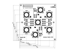 6:1 DIY KIT 6-way coax remote antenna switch SO-239 HF MW Omron Ham Radio