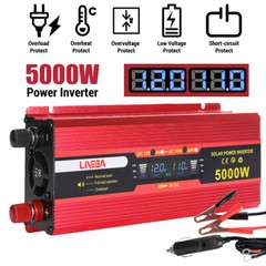 5000W 3000W DC 12V to AC 110V 120V Car Power Inverter Converter 2AC Socket & USB