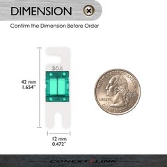 Conext Link AFS30-10 Nickel 30 Amp AFS Fuse 10 Pack 30