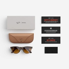 Ray-Ban Meta Headliner (Refurbished), Shiny Warm Stone Transparent / Saffron Yel