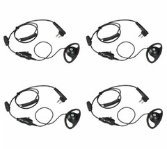 HKLN4599 Motorola Two Way Radio Earpieces DTR600 DTR700 CLS1410 RMM2050 Qty 4