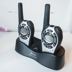 Cobra MicroTalk Walkie Talkie Set Unisex OS Silver Black For Parts Plastic