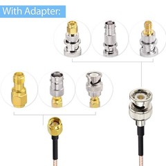 Superbat SMA Male to BNC Cable 6inches + 5pcs 15 cm, RG316