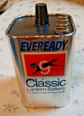 Vintage Eveready Classic Lantern Battery 6 Volts No. 509 UPC error 039800012487