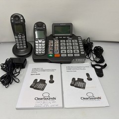 ClearSounds A1600 DECT 6.0 Amplified Cordless Base Phone System W/Handset & Manu