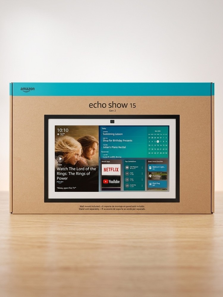 Amazon Echo Show 15 2nd Gen 15.6″ Full HD Smart Display Alexa Fire TV NEW Sealed