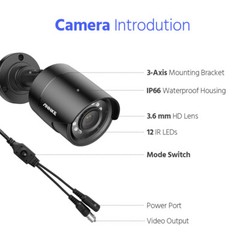 ANNKE 1080P HD 4IN1 CCTV Home Security Surveillance 2MP Outdoor IR Night Camera