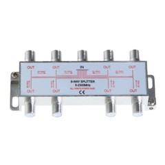 8-Way Coaxial Cable Splitter 5-2300 MHz for RG6 RG59 TV Antenna Multi-Pack LOT