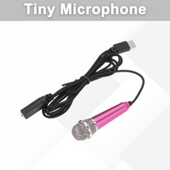 Mini Microphone, Mic Tiny Microphone Type C Hot Pink