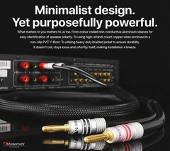 Nakamichi Excel Series Banana Plug with 12AWG Speaker Cable OFC CL2 Rated 1-Pair