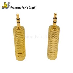 2X3.5mm Male to 6.5mm Female Plug Jack Stereo Headphone Audio Adapter Connector