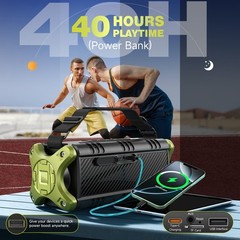 Portable 90W Outdoor Bluetooth Speaker – 40 Hours of Powerful Bass & Party Ready