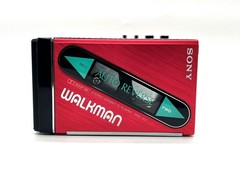 [Near Mint] SONY WALKMAN stereo cassette player WM-102 Red From JAPAN 2915364