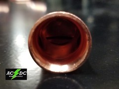 4/0 gauge Ring 1/4″ Hole Terminal BATTERY Lug Bare Copper Un-insulated AWG (1)