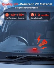 Car Anti-Theft Vibration Alarm, 108dB Automobile Vibration Sound & Light