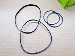 4 PCS BELT KIT FITS SONY TC-WE475 DOUBLE CASSETTE (LOT OF FOUR BELTS) NEW!