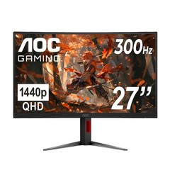 Gaming Monitor 27 QHD Curved 300Hz VA 0.3ms Black CQ27G4ZH AOC Inch screen