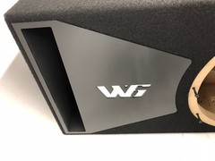 JL Audio 12W6v3 ported subwoofer box SPECIAL EDITION with black plexi port trim