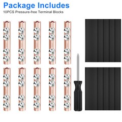 10Pcs 8-6AWG/6-4AWG Wire Connector Nut Kit Quick Wiring Connection Terminal