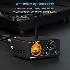 Digital Amplifier w/Phono Bluetooth HIFI TPA3255 Stereo Audio Amp for Turntables