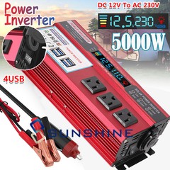 7000Watt Power Inverter Pure Sine Wave 24V to 110v 120v Solar Off Grid System RV