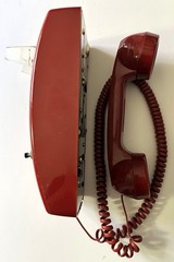 Scitec ST2554-47 Red Wall Telephone | Analog Single-Line Emergency & Hotel Phone