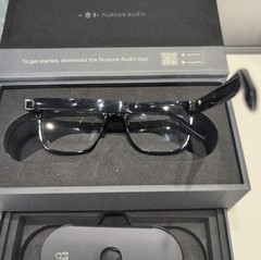 Nuance Audio Smart Glasses Square 54 Black Hearing Assist [NEW OPEN BOX]