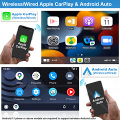 Android 13 CarPlay GPS WiFi 10.1″ Double 2Din Touch Vertical Car Stereo Radio BT