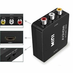 RCA AV to HDMI HD Converter Composite CVBS Audio Video Adapter Wii NES SNES