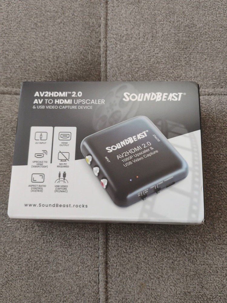 SoundBeast AV to HDMI Converter Recorder Adapter Cable USB Video Capture Device