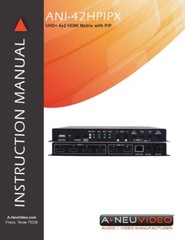 A-NeuVideo ANI-42HPIPX 4×2 18Gbps 4K60 UHD HDMI Matrix Switcher with PiP – NEW