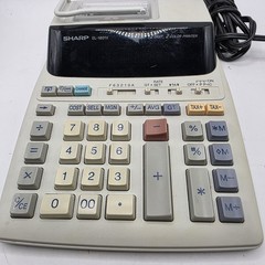 Sharp EL-1801V 12 Digit Desktop Electronic 2 Color Printer Calculator FREE S/H