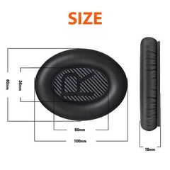 Ear Pads for Bose Comfort QC35/QC35 II Headphones Replacement Soft Cushion