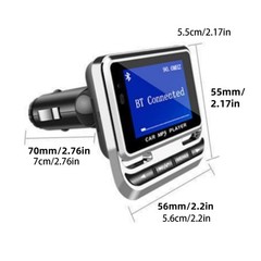 Car Bluetooth FM Radio Transmitter Part Cigarette Lighter Radio Music Adapter