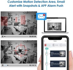 ZOSI H.265 5Mp-Lite HD 8CH DVR System 2TB Hard Drive AI Human Vehicle Detection