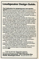 Speaker, Crossover, Box Design | 40 Page Book | Speakerlab Publication