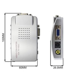 VGA to RCA AdapterComposite VGA to VIDEOS-VIDEO Converterfor HDTV Monitors La…