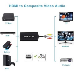 DIGITNOW HDMI to RCA AV Converter Adapter PAL NTSC for PS3 DVD VHS