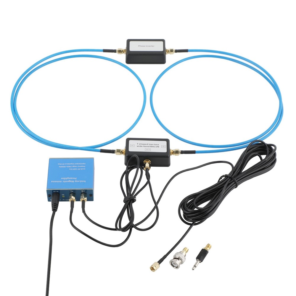 YouLoop Magnetic Loop Antenna SMA Interface Low Loss Broadband with Amplifier