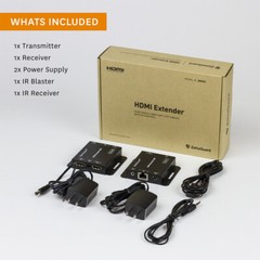 Zettaguard 164-Feet HDMI Extender Over Single Cat5/Cat6 Ethernet Cable