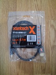 Xantech XT-EX-HDMI-0.7 EX Series High-speed HDMI Cable, X-GRIP Connectors 0.7m