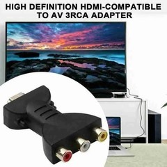 HDMI to 3 RCA AV Cable Adapter Audio Video Composite Converter HDTV DVD TV