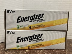 24 Energizer Industrial 9 Volt 9V Alkaline Batteries EN22, 6LF22, 6AM6, 12/2031