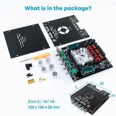 TDA7498E 2.1 Bluetooth Amplifier Board 160Wx2 220W Sub Treble Bass AUX USB DIY