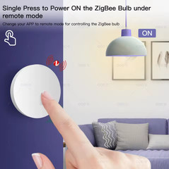 Zigbee Smart Push Button Wireless Switch Battery Powered Intelligent Scene
