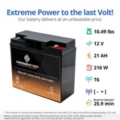 12V 20AH Multi-purpose Sealed Lead Acid Battery T6 Threaded Terminals